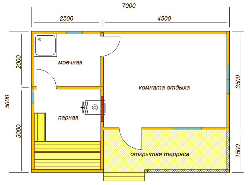 Badhuis: indeling en verbluffende oplossingen voor compacte gebouwen