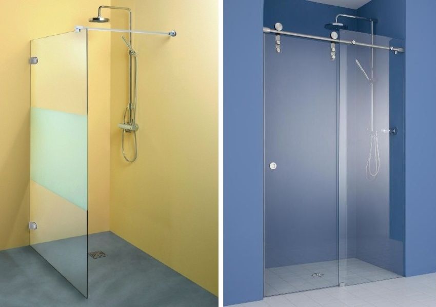 Douchewand van glas zonder pan: een comfortabele oplossing voor de badkamer