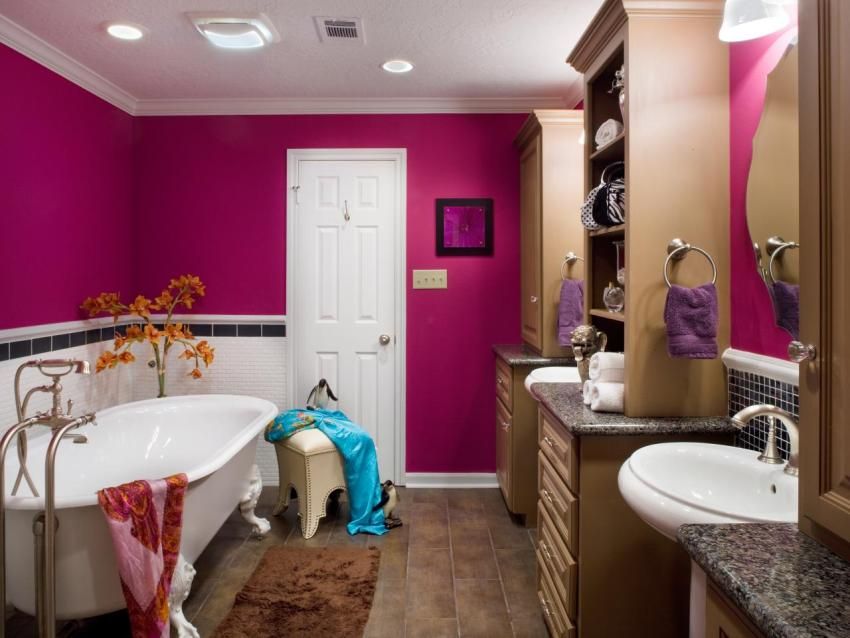 Badkamer verf: hoe de beste optie te kiezen voor wanddecoratie