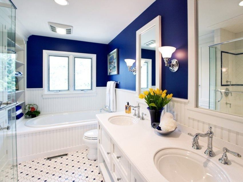 Badkamer verf: hoe de beste optie te kiezen voor wanddecoratie