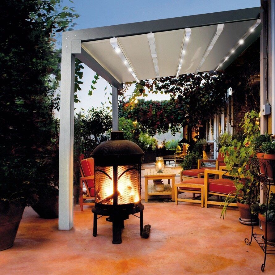 Schuren en zonneschermen voor het terras en de veranda: een elegante woondecoratie