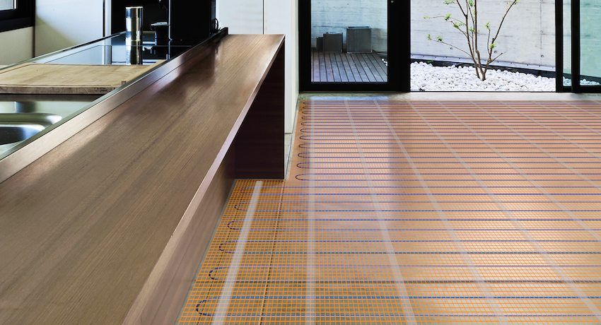 Warme vloer onder het laminaat op de houten vloer: soorten en functies